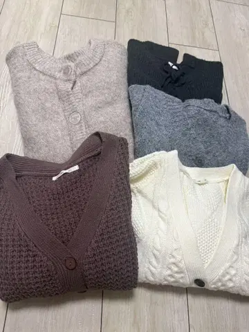 새상품급 니트 5종 세트 studio clip GRL 레이 카즌 gu