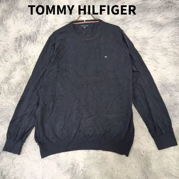 TOMMY HILFIGER 크루넥 니트 XL 면 100%