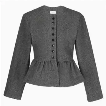 미사용 새상품 정품 bibiy PEPURAMU CARDIGAN 그레이