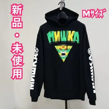 새상품 미사용 MISHKA (미시카) 맨투맨 후드티 블랙