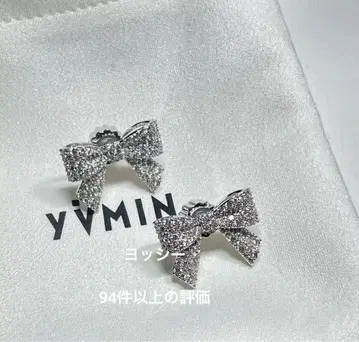 YVMIN 곰 귀걸이 실버
