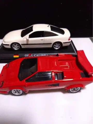 명차 컬렉션 1/43 람보르기니 오펠 칼리브라 미니카 세트