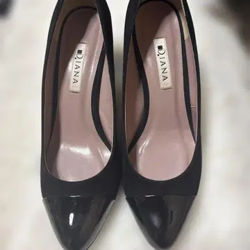 DIANA 블랙 하이힐 펌프스 24.5cm