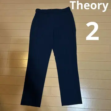새상품급 띠어리 Theory 사이즈 2 실루엣 팬츠 네이비