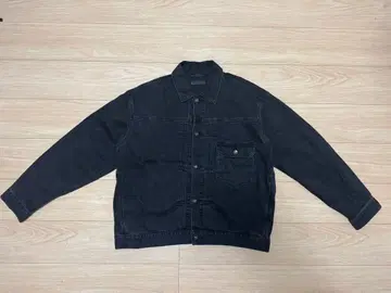 새상품급 UNIQLO 1st 데님 자켓 XL 블랙 449616
