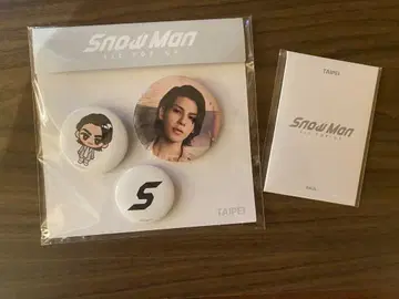 타이베이 라울 SnowMan 팝업 캔뱃지 트레이딩 카드