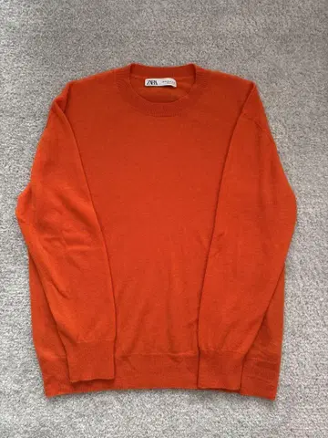 ZARA 스웨터 오렌지 XL 새상품급 울 100%