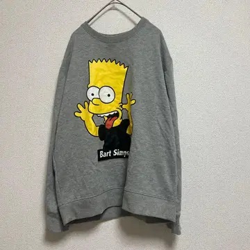 바트 심슨 크루넥 맨투맨 심슨 그레이