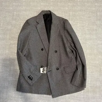 UNIQLO/더블 자켓/체크