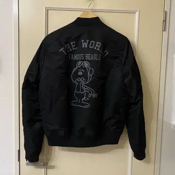 새상품 PEANUTS 피넛 SNOOPY MA-1 플라이트 자켓