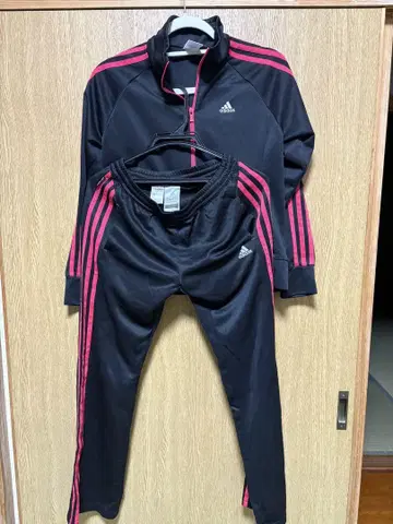adidas 저지 세트 블랙/핑크