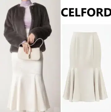 CELFORD 하이웨스트 머메이드 스커트 롱