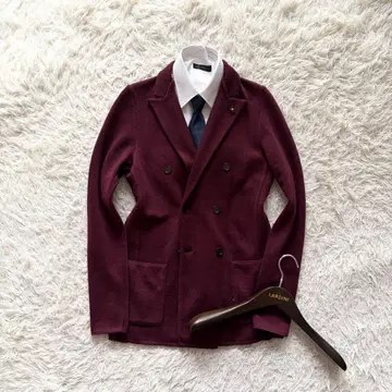 [컨디션 최상] LARDINI 보르도 울 더블 니트 자켓 S 상당