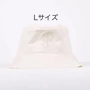 RR 로고 엠보싱 버킷 햇 / 화이트 BE12HAT01 L 사이즈