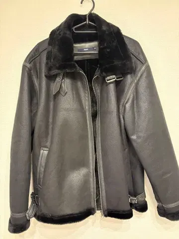블랙 가죽 자켓 M 사이즈