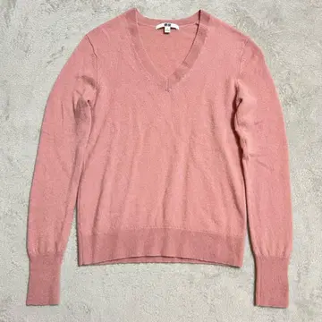 캐시미어 100% 고급 UNIQLO 니트 스웨터 새상품급 R-7132