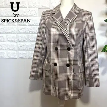 U by SPICK&SPAN 체크 더블 자켓 여성용 S