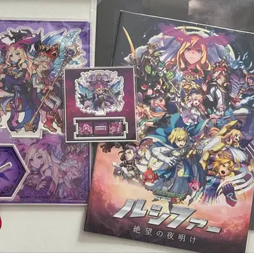 몬스터 스트라이크 루시퍼 아크릴 스탠드 팜플렛 4세트