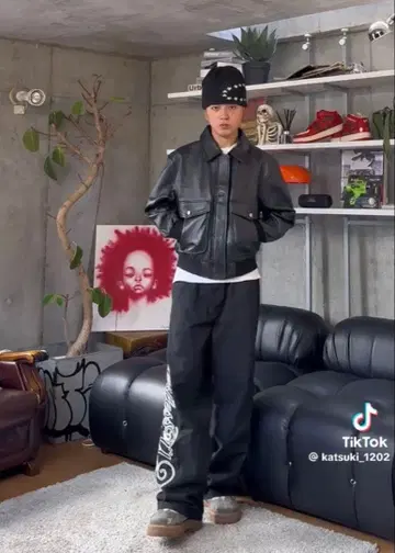 MUTIMER LEATHER BOMBER JACKET XL