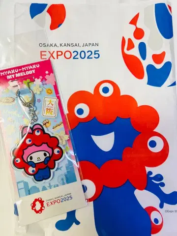 새상품 EXPO2025 간사이 만박 산리오 콜라보 마이멜로디 키링