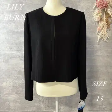 미사용 새상품 LILY BURN 블랙 포멀 자켓 빅 사이즈 15