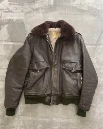 Schott NYC 플라이트 자켓 다크 브라운 60s