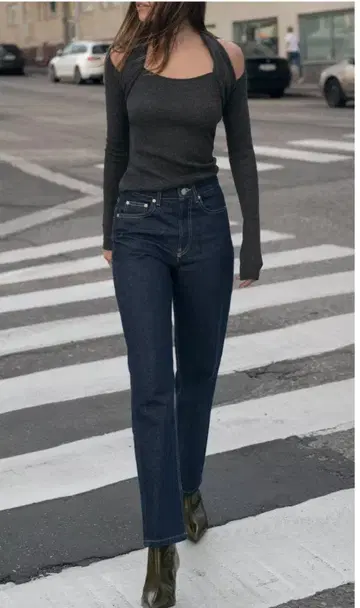 ZARA 맘 핏 하이웨스트 청바지 34