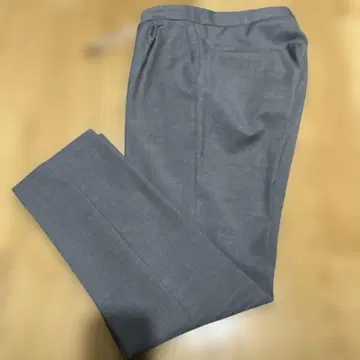 DEVORE 44 그레이 2 플리츠 드로 코드 슬랙스