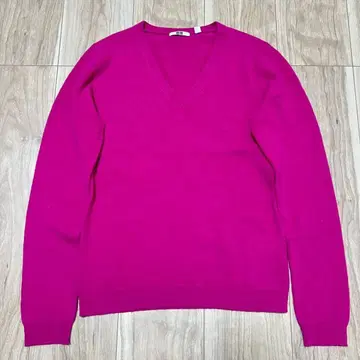 캐시미어 100% 고급 UNIQLO 니트 스웨터 새상품급 R-7078