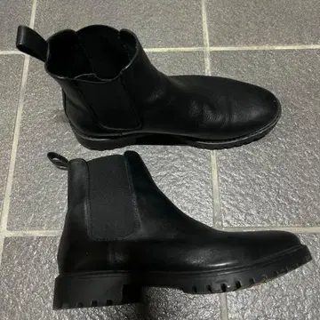 사이드 고어 부츠 숏부츠 가죽 신발 archive 그런지 swag