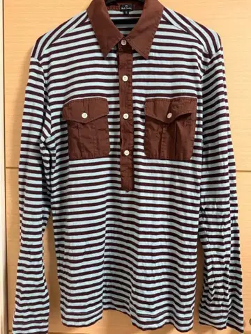 Paul Smith 스트라이프 패턴 긴팔 셔츠 L