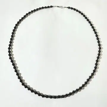 블랙 오닉스 목걸이 silver 금장 장식