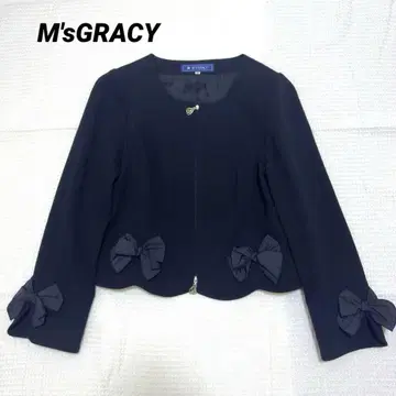 M'sGRACY 엠즈 그레이시 더블 리본 자켓 블랙