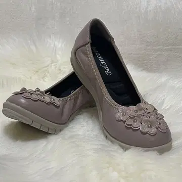 컨디션 최상 Balancoire 플라워 모티브 컴포트 슈즈 22cm