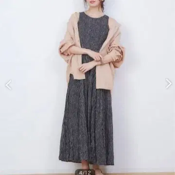 [ MARIHA ] 별주 도트 무늬 여름 레이디 드레스 size 36