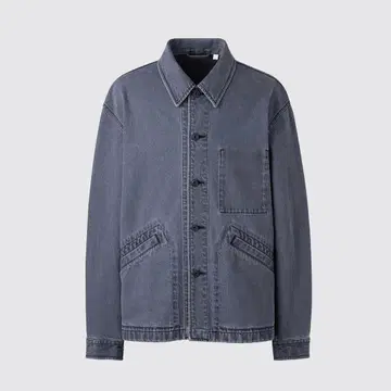 [ UNIQLO ] 오버 사이즈 컬러 데님 자켓