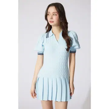 rienda 스키퍼 디자인 니트 미니 원피스