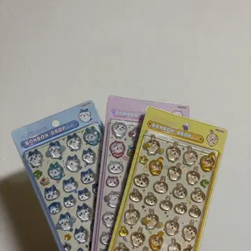 치이카와 (먼작귀) 하치와레 토끼 모자 꽁지 드롭 씰