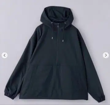 UNITED ARROWS PERTEX 하프 지퍼 아노락 후드티