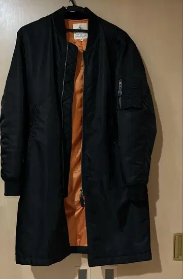 DUFFER St GEORGE MA1 롱 블랙 오렌지 사이즈 M