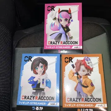 GIGO 한정판 CRAZY RACCOON 피규어 vol.2 3종 세트