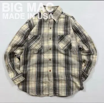 BIG MAC 체크 무늬 플란넬 셔츠