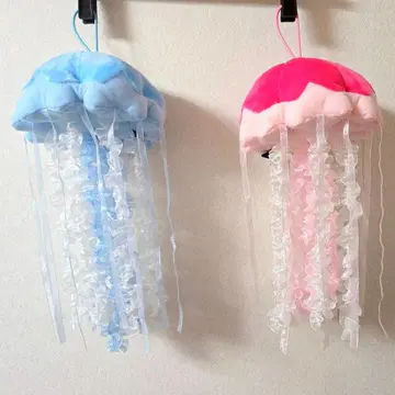 해파리 제리피쉬 봉제 인형 블루 핑크