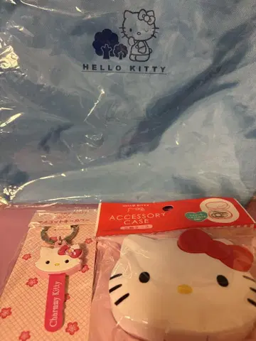 HELLO KITTY 헬로키티 케이스 에코백 키링 3종