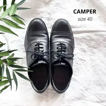 CAMPER 캠퍼 가죽 레이스업 슈즈 40