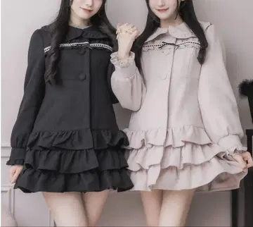 pium 사다리 레이스 티어드 미니 코트 evelyn