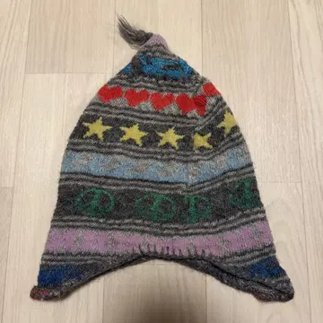 Bohemians 다색 무늬 니트 모자
