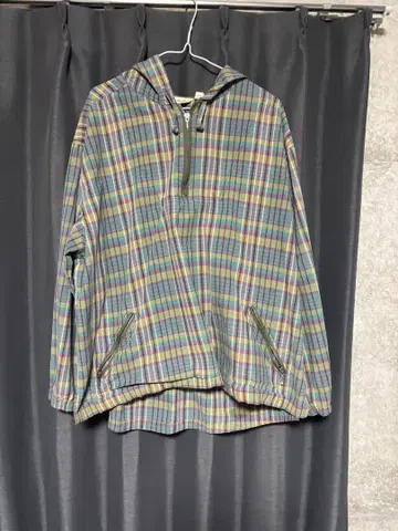 Eddie Bauer 마드라스 체크 아노락 후드티 women's XL