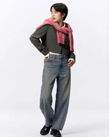 GU 배럴 레그진 XS 숏 기장(68.0cm)