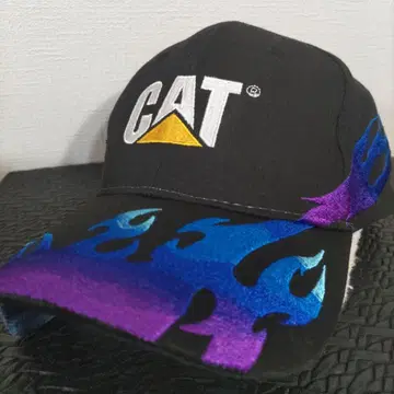 Caterpillar CAT 캡 불꽃 자수